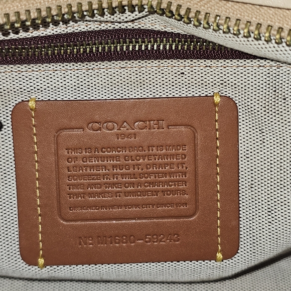 Coach 1941 Tea Rose Rogue 31 Satchel Purse Bag With Dust Bag - Picture 3 of 17